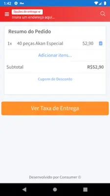 Akan Sushi Fabriciano android App screenshot 2