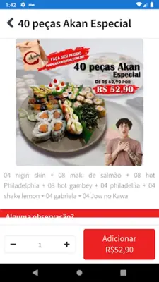 Akan Sushi Fabriciano android App screenshot 3